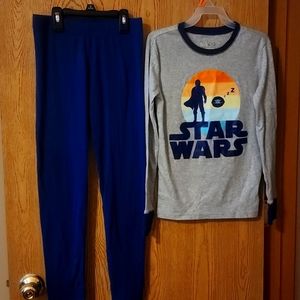 Star Wars/Gap boys pajamas.  Size 12. Blue and grey.